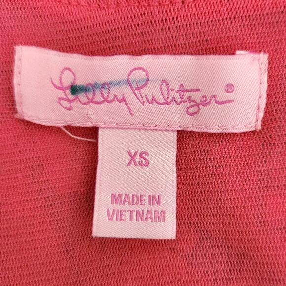 Lilly Pulitzer Laney Mini Dress in Novelty Kissy Lipstick Pink Print - Picture 5 of 8